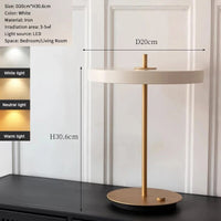 Nordic LED floor lamp with dimmer for living room, bedroom and study