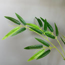 Set of 4 artificial bamboo branches for festive indoor decoration