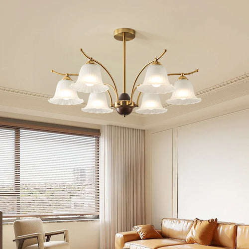 Elegant retro chandelier for classic and refined lighting - vue 3 sur 9