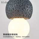Wabi-sabi nordic pendant light creative interior fixture