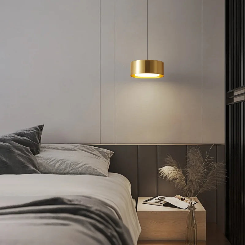 lustre à led doré et noir pour cuisine et restaurant avec gradation - vue 3 sur 8