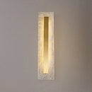 Luxury natural marble oval rectangular LED wall light
