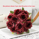 Decorative silk rose bouquet with honey fragrance for interior decor
