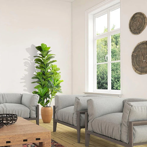 Artificial tropical ficus tree for home, garden and shop décor - vue 6 sur 12