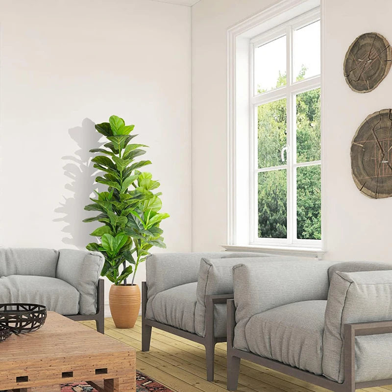 Artificial tropical ficus tree for home, garden and shop décor - vue 5 sur 12