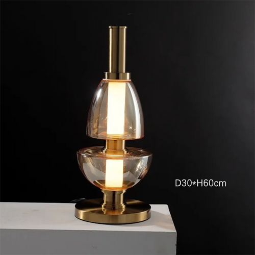 Nordic designer glass chandelier for modern spaces - vue 10 sur 11