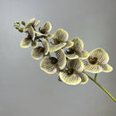 Decorative artificial butterfly orchid flowers in cotton and silicone