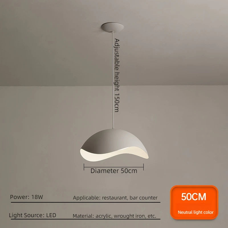 Nordic designer chandelier minimalist creative modern lamp - vue 10 sur 10
