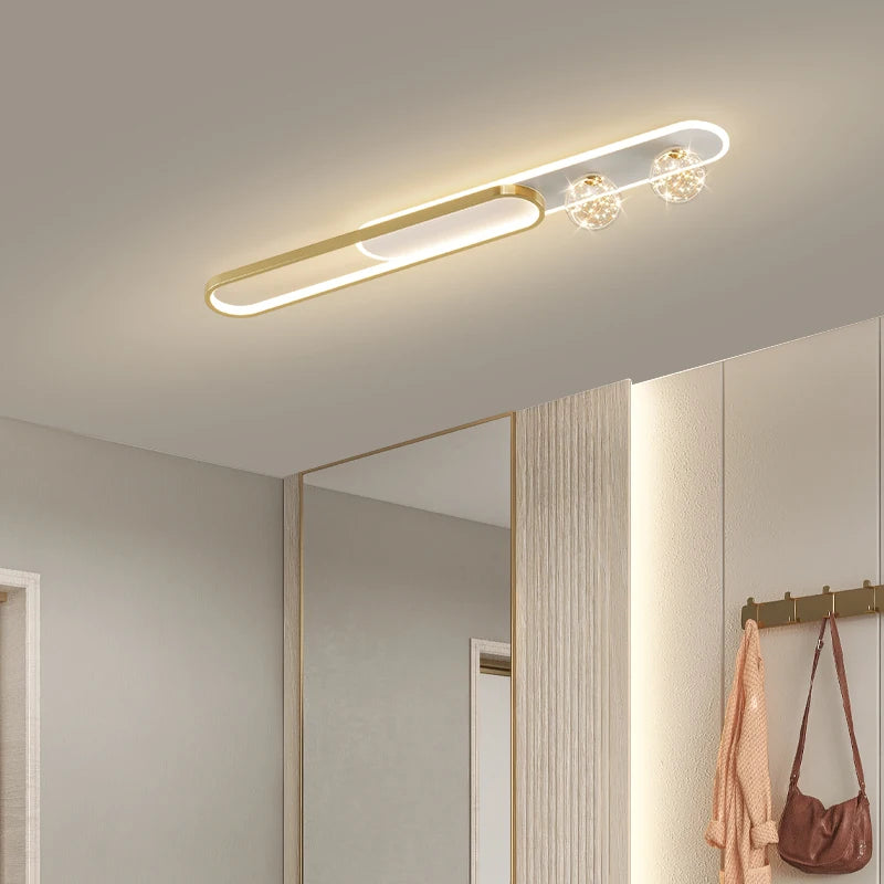 Simple luxury modern starry flush mount chandelier - vue 4 sur 14
