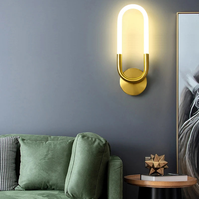 Modern decorative indoor LED silicon wall light