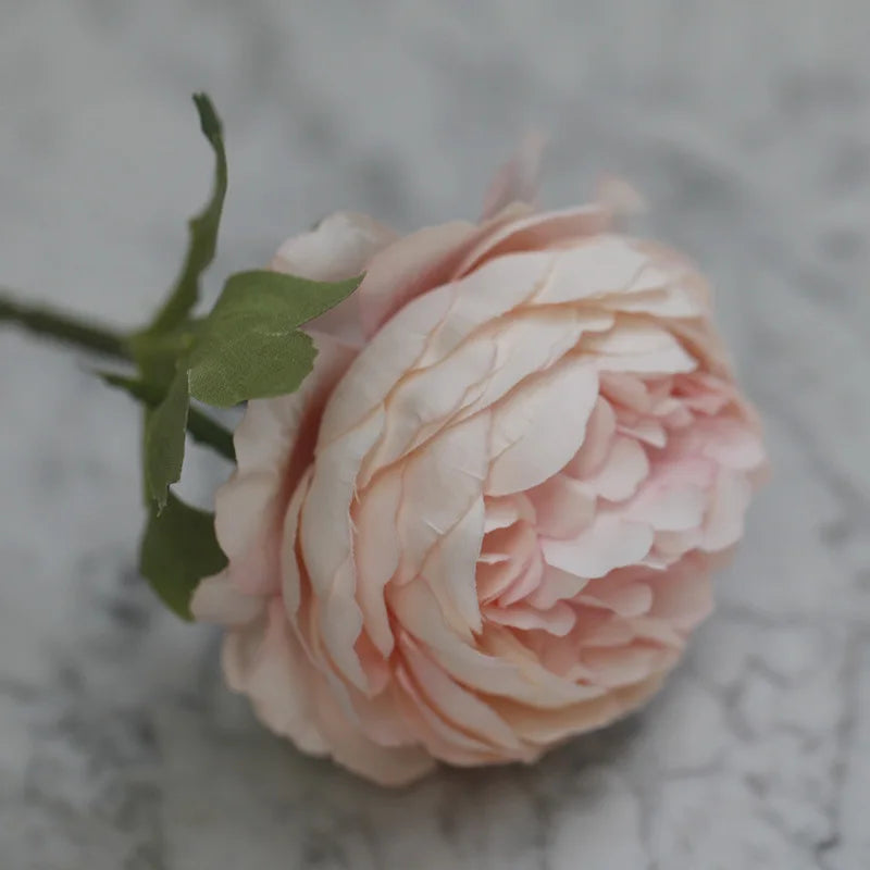 Realistic artificial peony for decoration and weddings