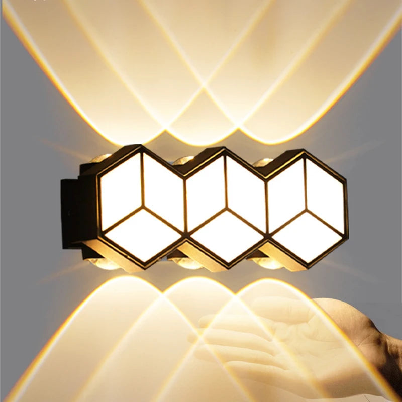 Outdoor waterproof LED wall light, modern decorative indoor outdoor wall lamp, waterproof garage wall fixture