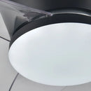 Electric metal fan for indoor and outdoor use