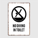 retro metal sign for fun wall decor