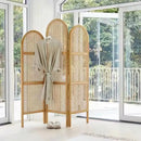 mobile japanese style folding rattan screen