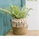 woven wicker basket for versatile storage and decoration