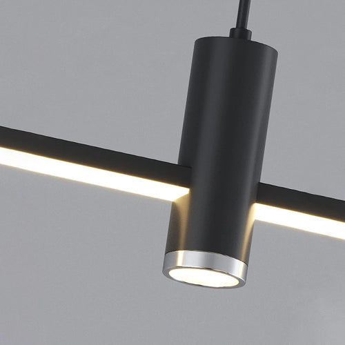 Modern minimalist metal LED pendant light - vue 6 sur 13