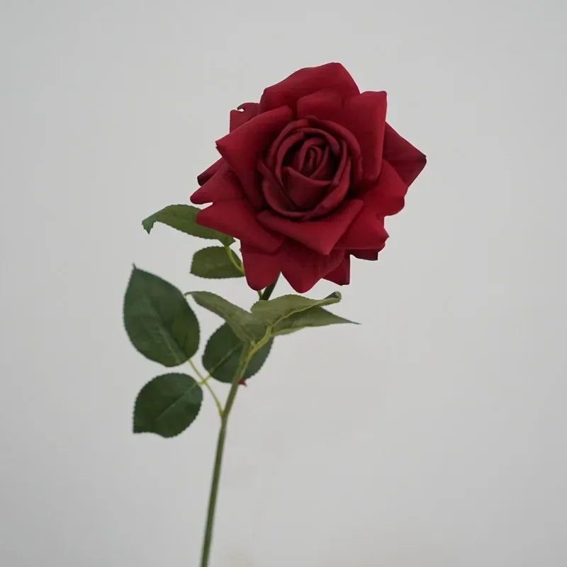 Artificial latex rose branch for decoration and gifts - vue 8 sur 11