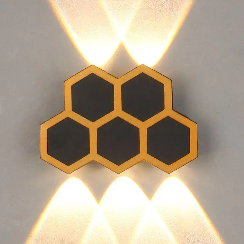 Creative honeycomb wall light