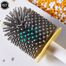 silicone brush with holder for quick cleaning