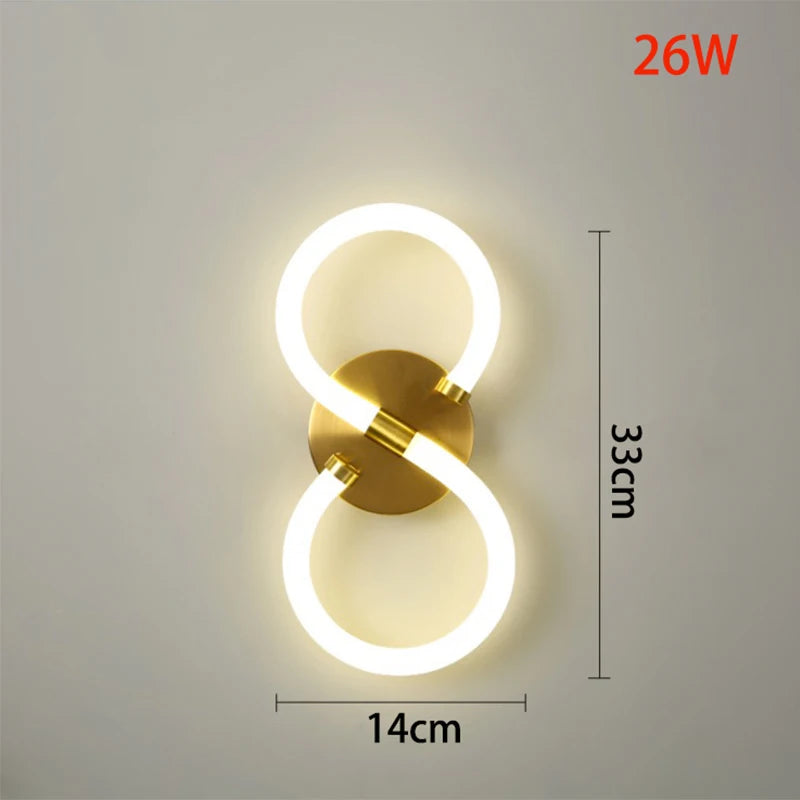 Modern decorative indoor LED silicon wall light