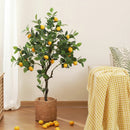 Artificial lemon tree with fruit for indoor and garden decoration