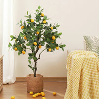 Artificial lemon tree with fruit for indoor and garden decoration