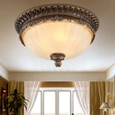 Retro industrial resin ceiling light for indoor lighting