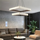 Modern round square art chandelier for restaurant decoration