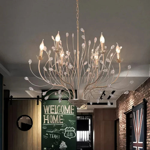 Design crystal LED chandelier for an elegant and modern interior - vue 5 sur 7