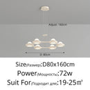 Modern minimalist three-head Italian cream style chandelier