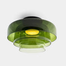 Nordic glass ceiling light with medieval design for bedroom, dining room or restaurant - modern decorative fixture