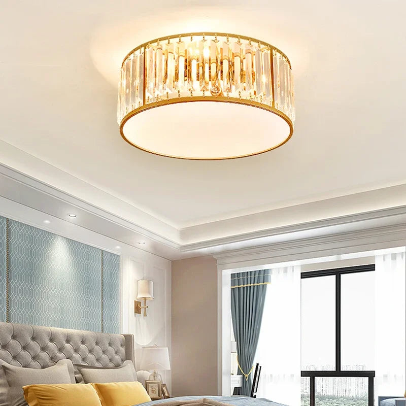 Modern crystal LED ceiling light for stylish interiors
