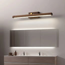 Scandinavian black walnut mirror LED wall lamp
