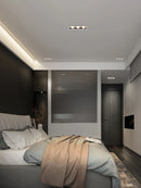 led linear anti-glare spotlight with integrated cob grille