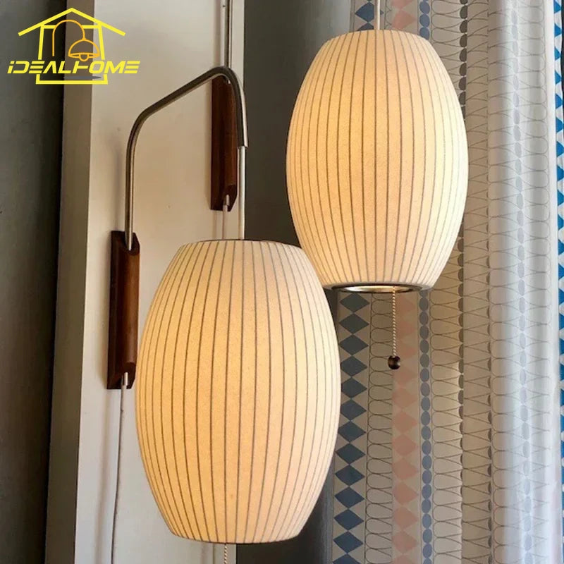 Italian design silk wall light for modern decoration