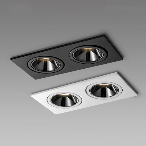 Recessed LED ceiling light anti-glare for modern interiors - vue 2 sur 5