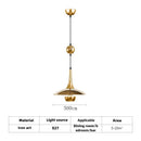 Modern flying saucer pendant light with pulley for bars and restaurants