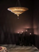 Wabi sabi pendant light for elegant Asian-inspired interior decor