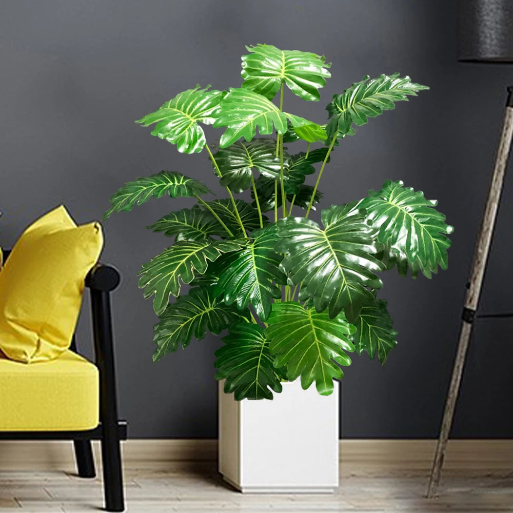 Artificial tropical monstera plant for indoor and outdoor decoration - vue 3 sur 8