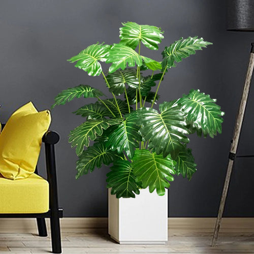 Artificial tropical monstera plant for indoor and outdoor decoration - vue 3 sur 8