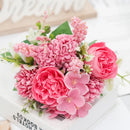 Silk peony bridal bouquets floral decorations for weddings