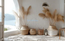 Modern travel landscape posters of Greece Santorini wall decor