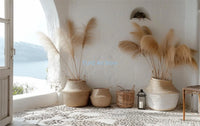 Modern travel landscape posters of Greece Santorini wall decor