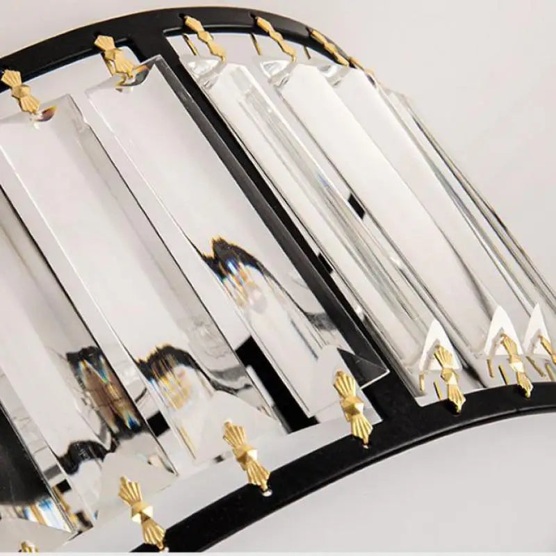 Modern crystal ceiling light european style creative LED fixture - vue 6 sur 12