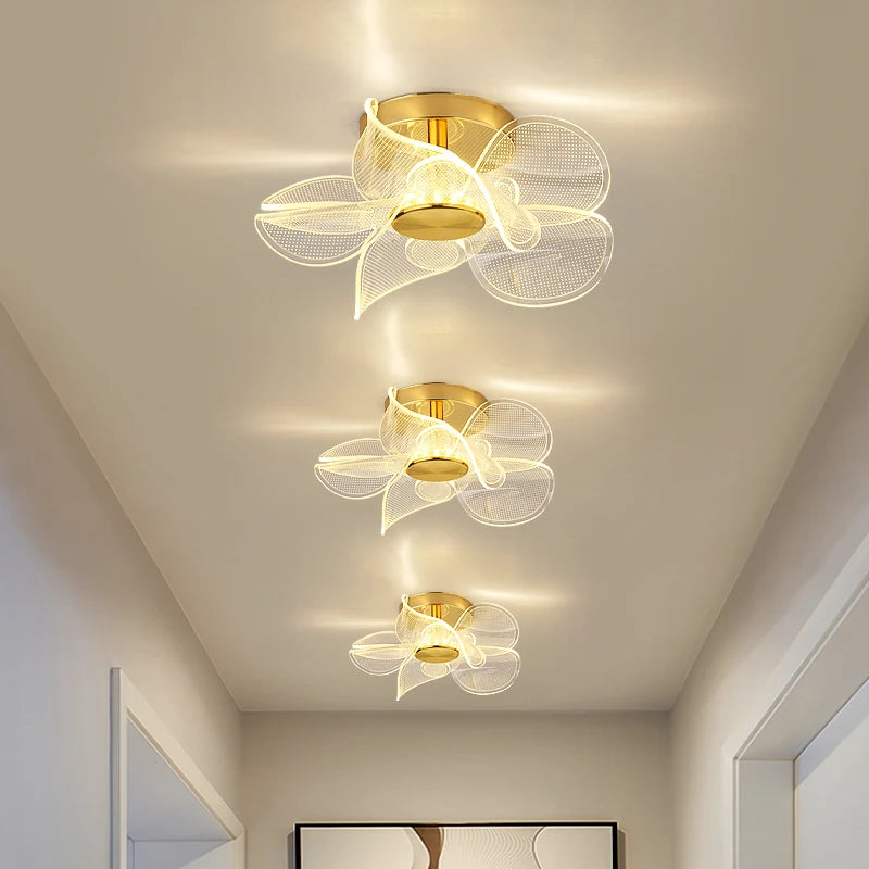 Modern acrylic LED ceiling light for decorative interiors