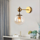 Decorative retro gold wall light for country interiors