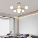 Modern acrylic and black gold brass chandelier for indoor lighting