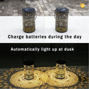 Retro solar lantern garden light LED outdoor decorative courtyard lamp