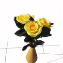 Set of 5 artificial flower bouquets for festive and home decoration